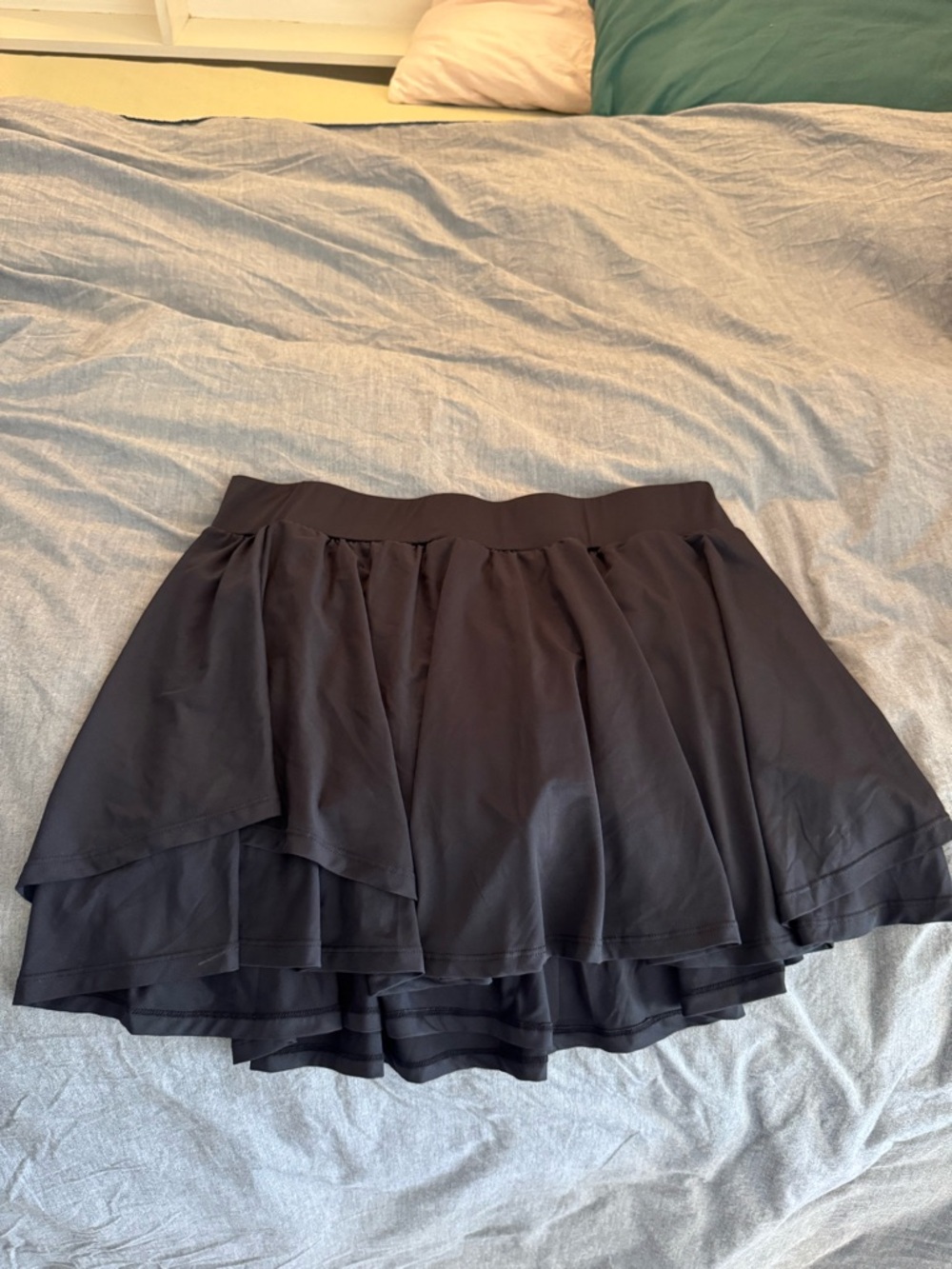 Amazon Black Layered Mini Skirt